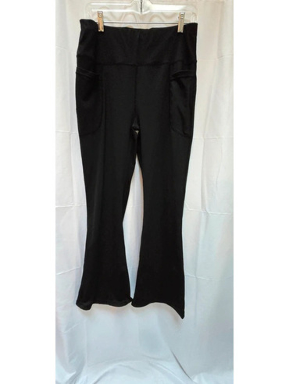 Black Stretch Flare Pants XXL